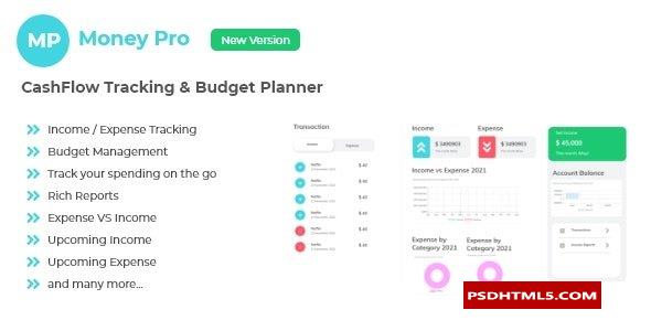 Money Pro v4.0-现金流和预算管理器；高级脚本、插件和；手机 -尚睿切图网