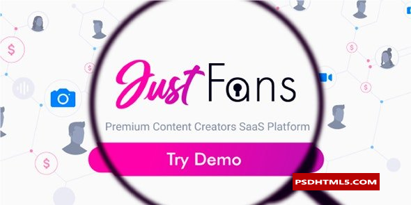 JustFans v7.1.0-高级内容创作者SaaS平台-空；高级脚本、插件和；手机 -尚睿切图网