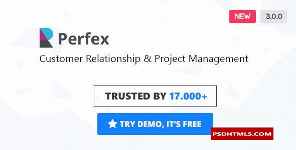 Perfex v3.1.4-强大的开源CRM；高级脚本、插件和；手机 -尚睿切图网