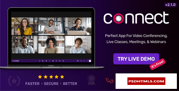 Connect v2.5.0-视频会议、在线会议、现场课堂和；网络研讨会、白板、在线聊天-无效&raquo；高级脚本、插件和；手机 -尚睿切图网