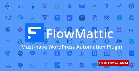 FlowMattic v4.2.2-WordPress的工作流自动化插件；高级脚本、插件和；手机 -尚睿切图网