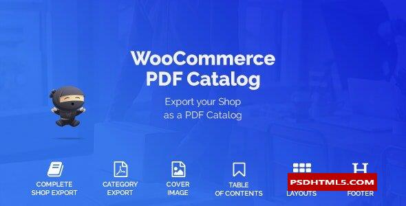 WooCommerce PDF目录v1.18.4；高级脚本、插件和；手机 -尚睿切图网