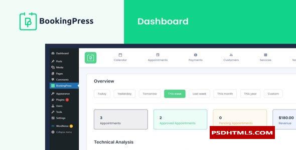 BookingPress Pro v3.8-预约插件；高级脚本、插件和；手机 -尚睿切图网