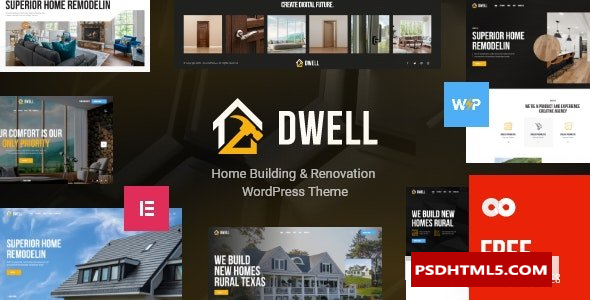 Dwell v1.5.0-家居建筑和；WordPress主题更新 -尚睿切图网