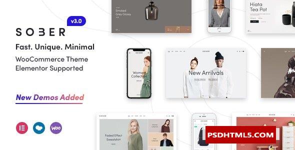 Sober v3.4.19-WooCommerce WordPress主题 -尚睿切图网