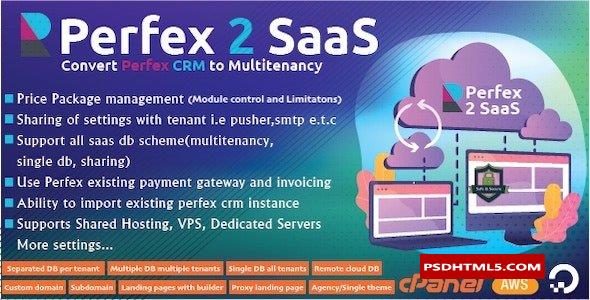 Perfex CRM SaaS模块v0.2.2-将您的Perfex CRM转化为强大的多租户解决方案；高级脚本、插件和；手机 -尚睿切图网