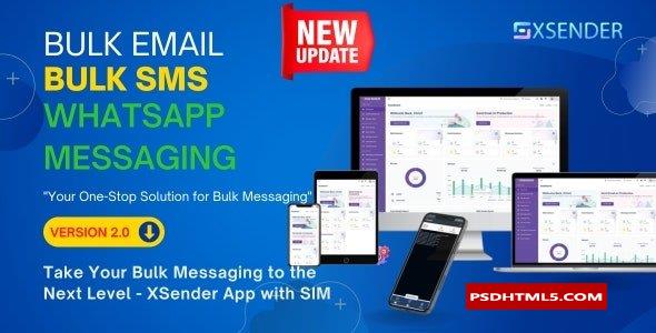 XSender v2.1.1-批量电子邮件、短信和WhatsApp消息应用程序-为空&raquo；高级脚本、插件和；手机 -尚睿切图网