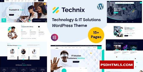 Technix v1.0.4-技术与；IT解决方案WordPress主题 -尚睿切图网