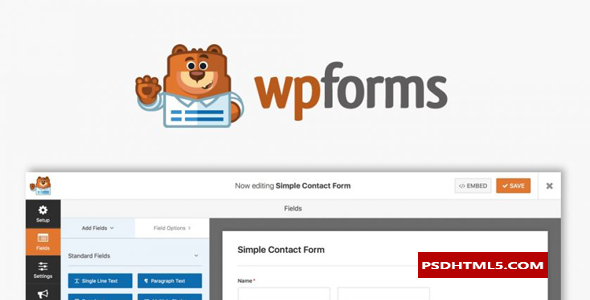 WPForms Pro v1.8.9.5版；高级脚本、插件和；手机 -尚睿切图网