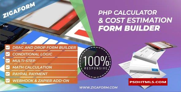 Zigaform v6.0.9-PHP计算器；成本估算表生成器；高级脚本、插件和；手机 -尚睿切图网