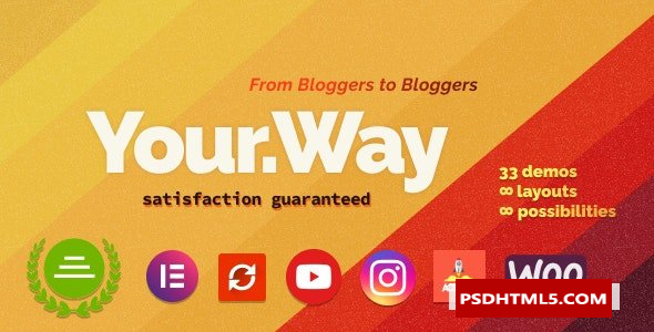 YourWay v1.2.6-多概念博客WordPress主题 -尚睿切图网