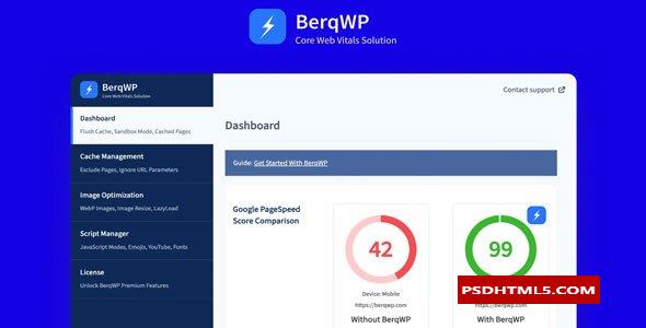 BerqWP v1.7.8-自动WordPress插件；高级脚本、插件和；手机 -尚睿切图网