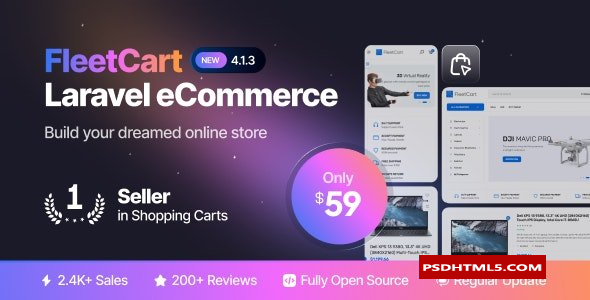 FleetCart v4.3.1-Laravel电子商务CMS-空；高级脚本、插件和；手机 -尚睿切图网