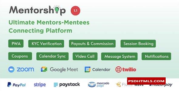 Mentorship v1.1-终极导师-导师连接平台-已取消；高级脚本、插件和；手机 -尚睿切图网