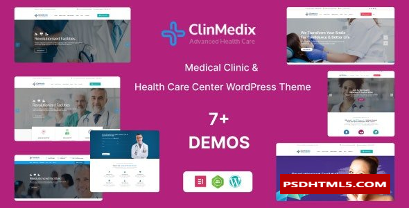 Clinmedix v2.7-健康与医疗WordPress主题 -尚睿切图网