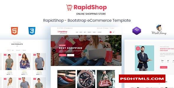 RapidShop-电子商务引导HTML模板 -尚睿切图网