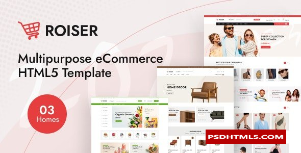 Roiser–多用途电子商务HTML5模板 -尚睿切图网