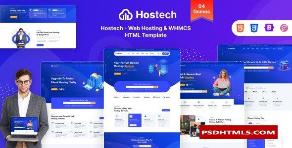 Hostech-网络托管和；WHMCS HTML模板 -尚睿切图网