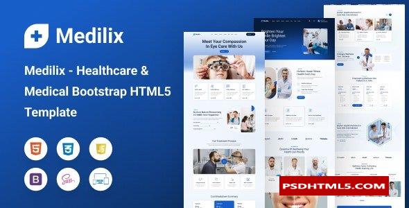 Medilix-医疗保健和；医疗Bootstrap HTML5模板 -尚睿切图网