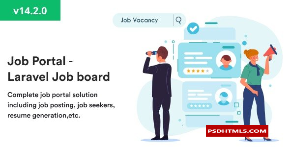 Job Portal v14.2.0-Laravel工作板-工作门户系统-PHP工作脚本；高级脚本、插件和；手机 -尚睿切图网
