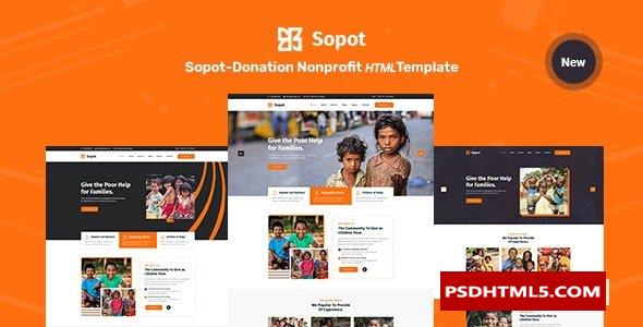 Sopot-慈善非营利HTML5模板 -尚睿切图网