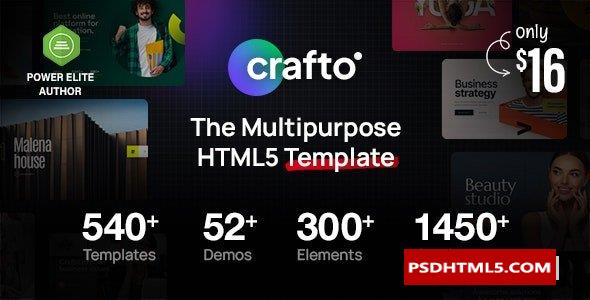 Crafto v2.0-多用途HTML5模板 -尚睿切图网