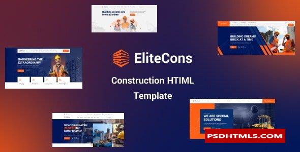 Elitecons v1.0-建筑HTML模板 -尚睿切图网