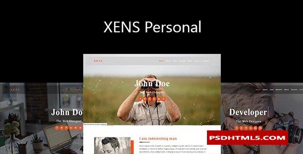 Xens-个人作品集响应式模板 -尚睿切图网