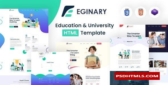 Eginary-教育与；大学HTML模板 -尚睿切图网