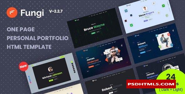 Fungi v2.2.7-个人作品集Html模板 -尚睿切图网
