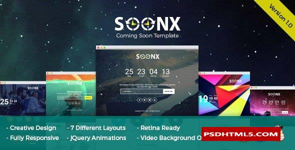 SoonX-即将推出的模板 -尚睿切图网