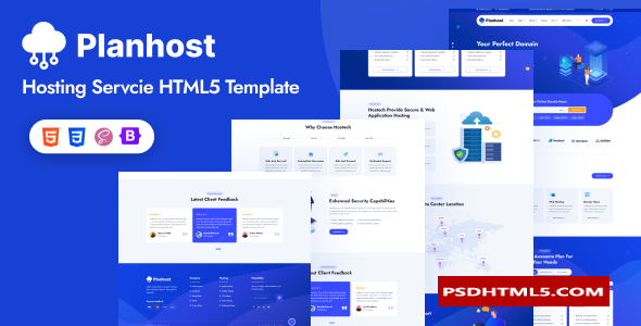 Planhost-HTML托管服务模板 -尚睿切图网