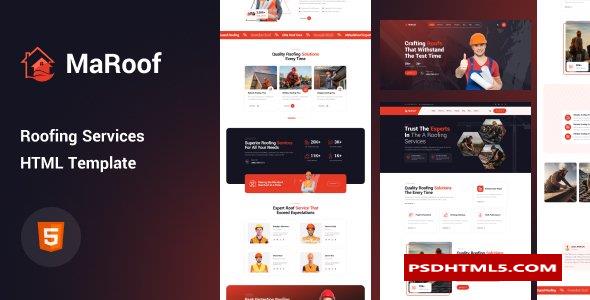 Maroof - Roofing Services HTML Template