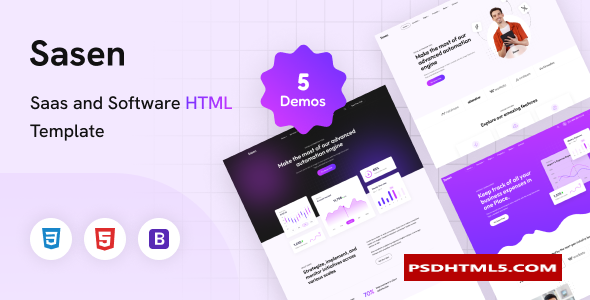 Sasen - Saas and Software HTML Template