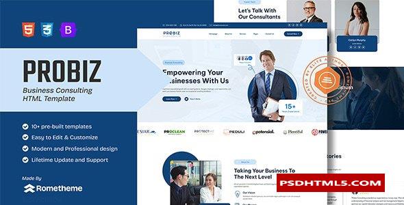 Probiz - Business Consulting HTML Template