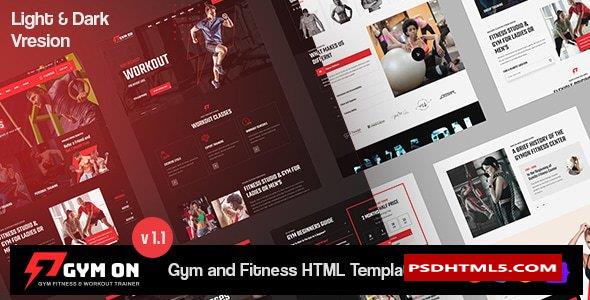 GymOn - Gym and Fitness Club HTML Template