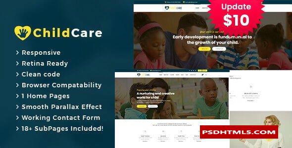 Child Care - Education HTML5 Template