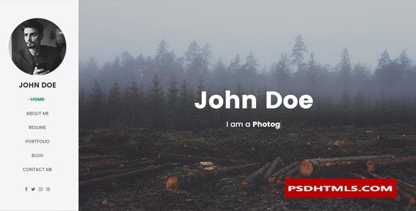 White Space - Personal Portfolio & Resume Template