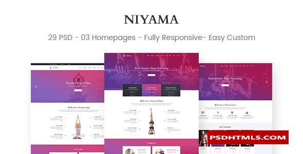 Niyama - Multipurpose Yoga & Gym, Dance HTML5 And Bootstrap Templates