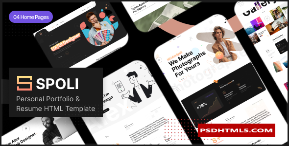 Spoli - Personal Portfolio Resume Template
