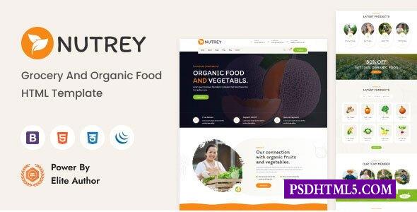 Nutrey – Grocery and Organic Food Shop HTML Template