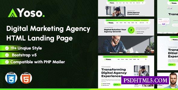 Yoso-数字营销机构HTML登录页-尚睿切图网