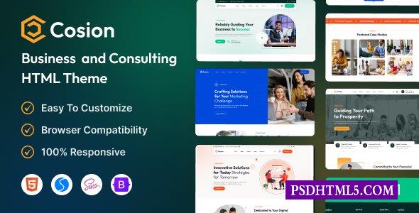 Cosion-商务咨询HTML模板-尚睿切图网