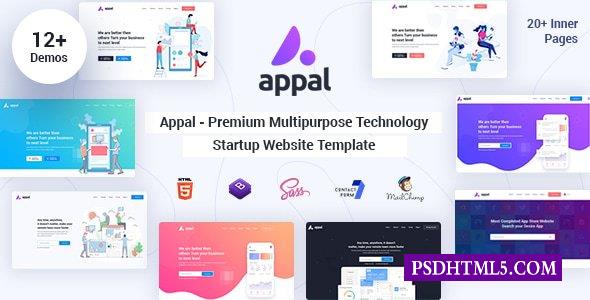 Appal-高级多用途技术初创公司网站模板-尚睿切图网