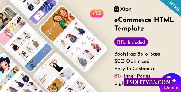 Xton-电子商务商店Bootstrap 5模板-尚睿切图网