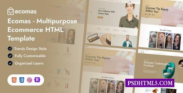 Ecomas-多用途电子商务HTML模板-尚睿切图网