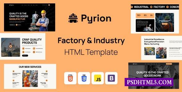 Pyrion-工厂和；行业HTML模板-尚睿切图网