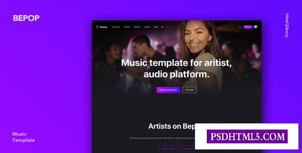 Bepop-不间断音乐模板-尚睿切图网