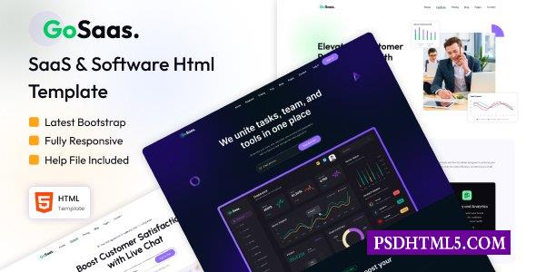 Gosaas-SaaS和；软件启动模板-尚睿切图网