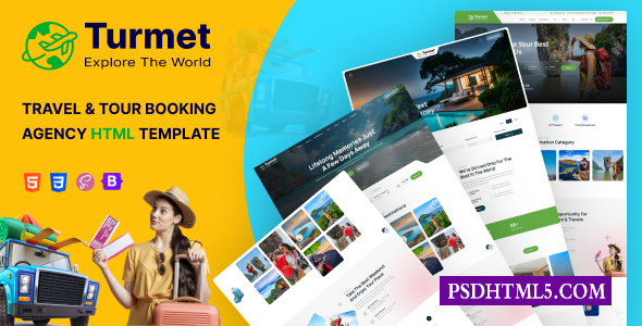 Turmet-旅游与；旅行社HTML模板-尚睿切图网